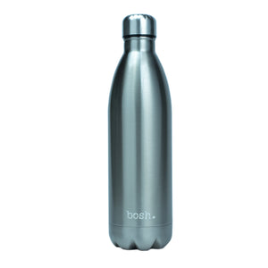 Metallic Silver Big Bosh Bottle - Bosh Bottles UK