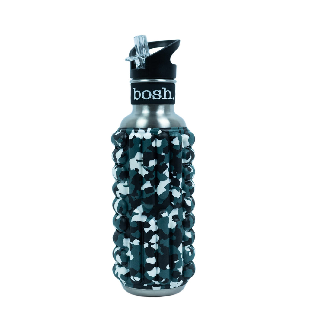 Dark Camo Bosh Foam Roller Bottle - Bosh Bottles UK